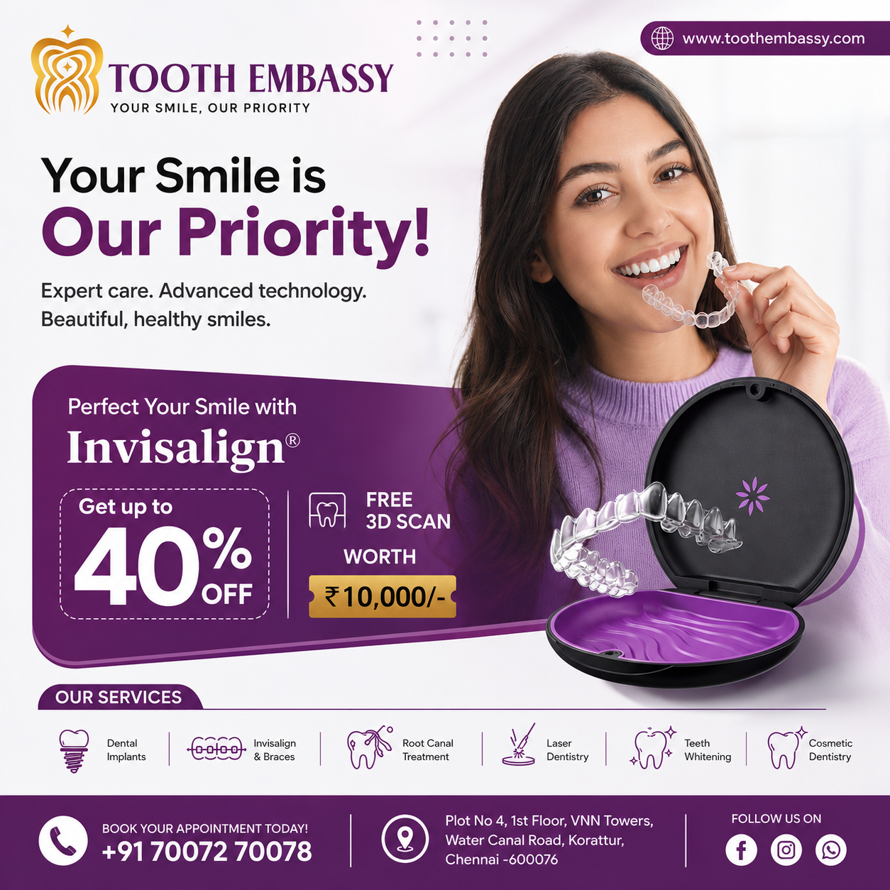 Best Invisalign Clinic In Korattur Chennai