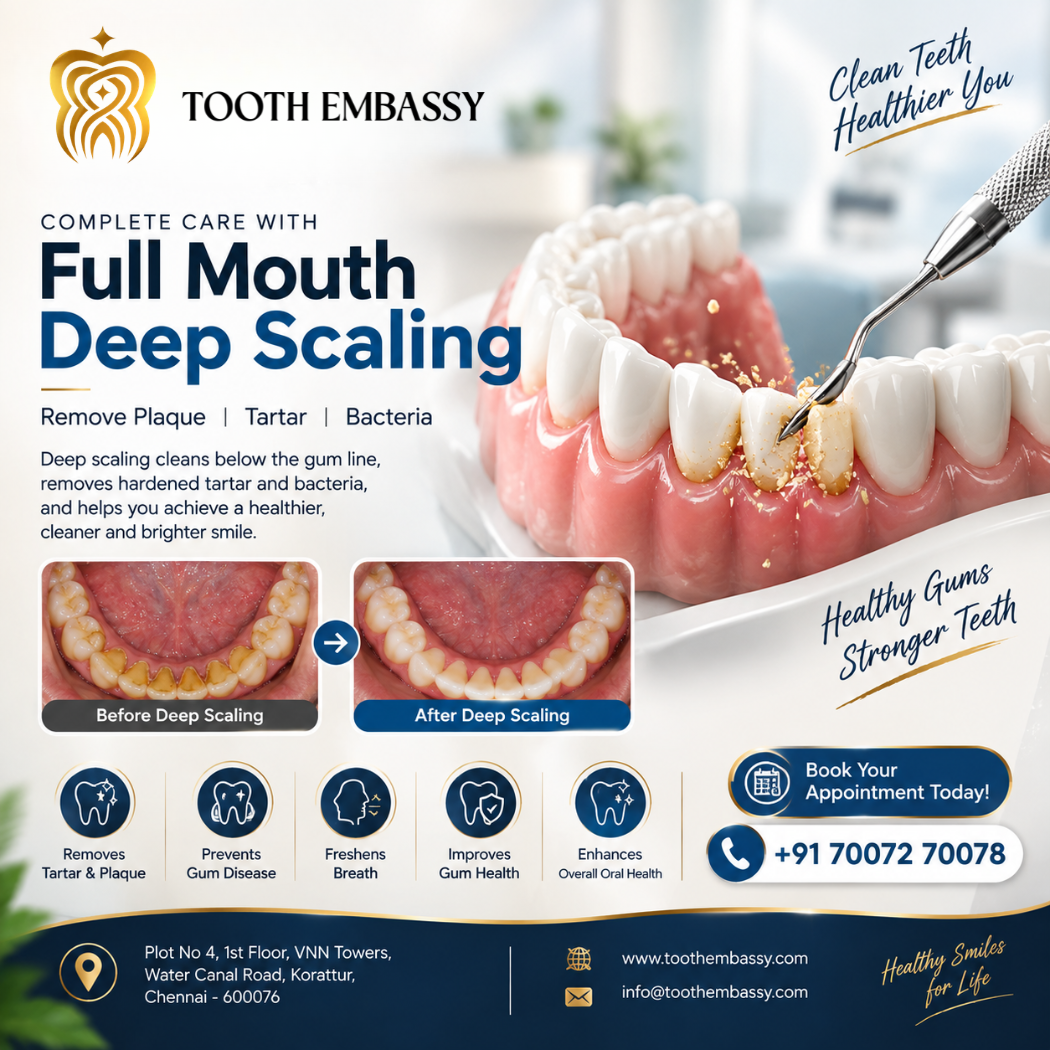 Full Mouth Deep Scaling in Korattur